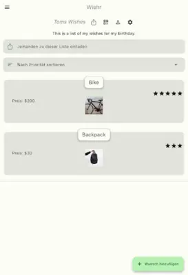 Wishr - Shared Wishlist android App screenshot 15