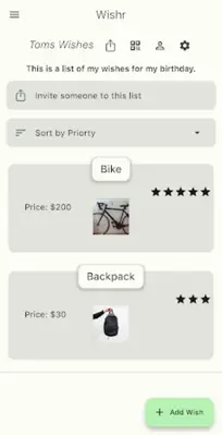 Wishr - Shared Wishlist android App screenshot 23